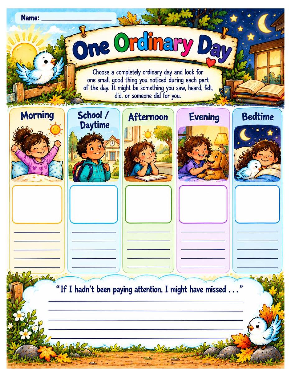 The Gift of a Day — Gratitude & Noticing Mini Packet — page 15 of 17