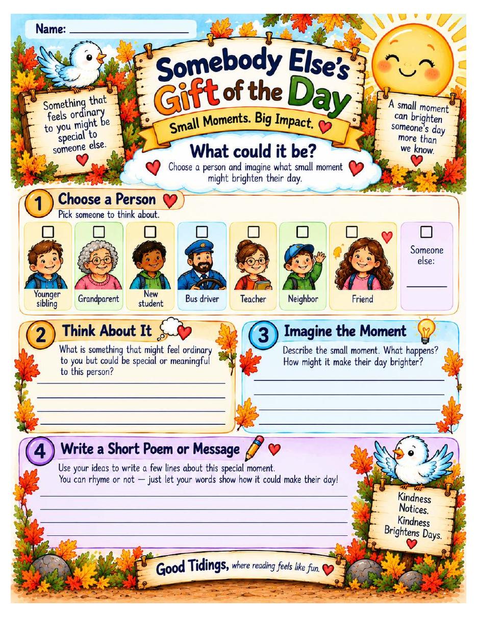The Gift of a Day — Gratitude & Noticing Mini Packet — page 11 of 17
