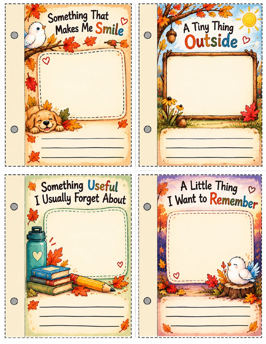 Tiny Simple Things Mini Book — page 3 of 3