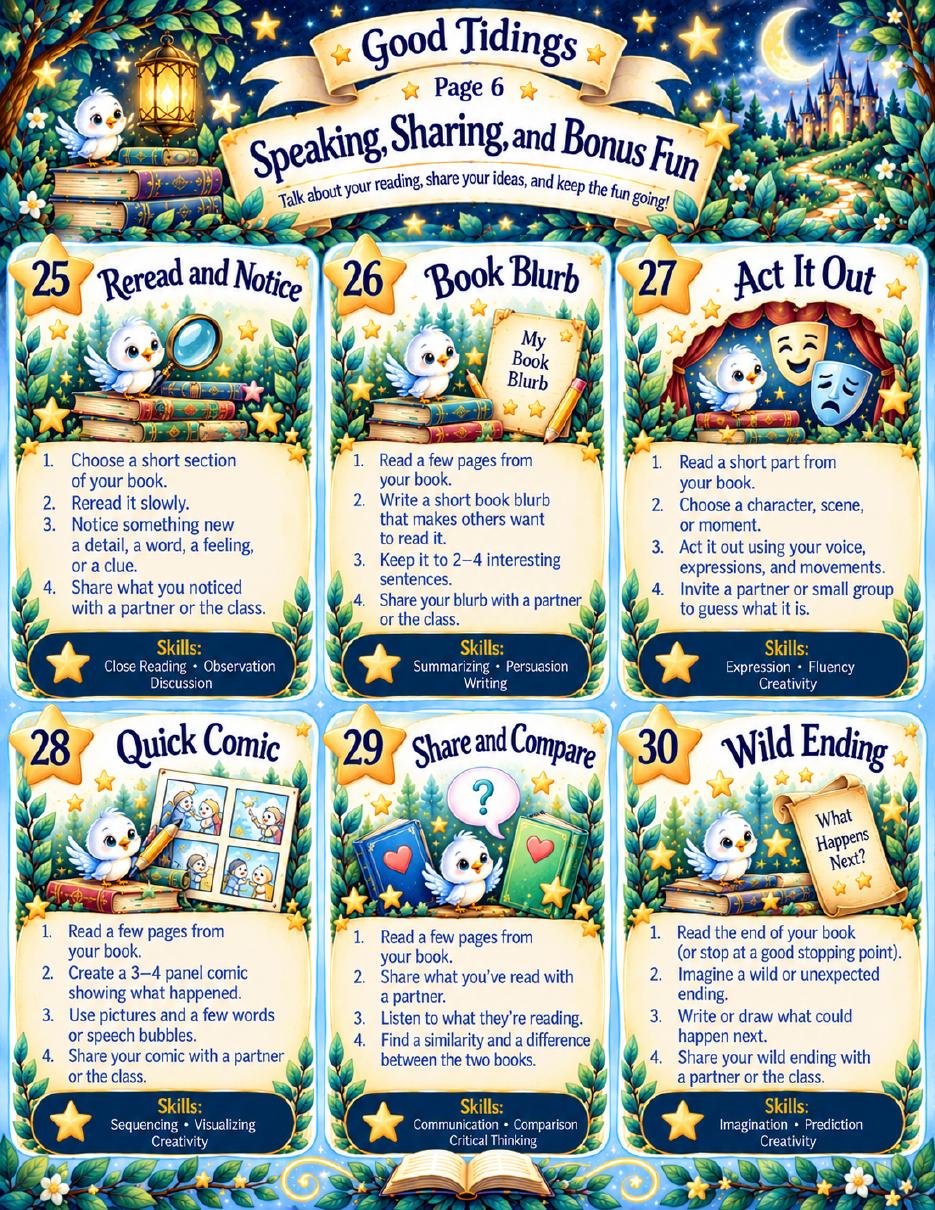 Five-Minute Reading Fun Cards — page 6 of 6