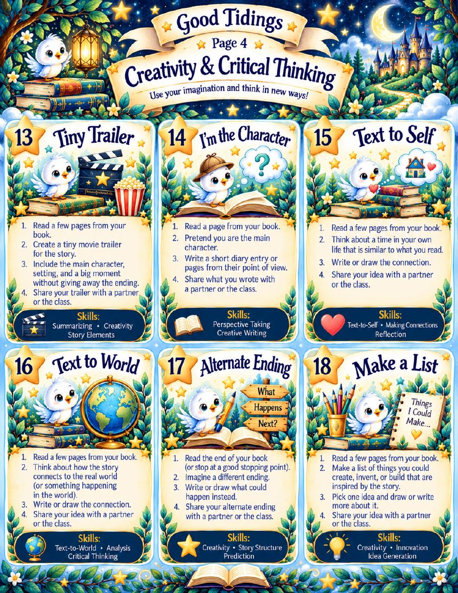Five-Minute Reading Fun Cards — page 4 of 6
