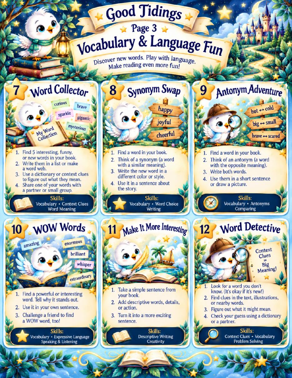 Five-Minute Reading Fun Cards — page 3 of 6