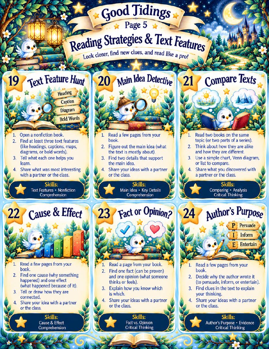 Five-Minute Reading Fun Cards — page 5 of 6