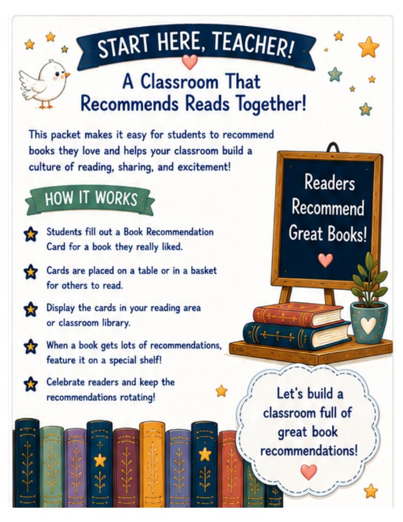 Building a Community of Readers Packet — page 2 of 5