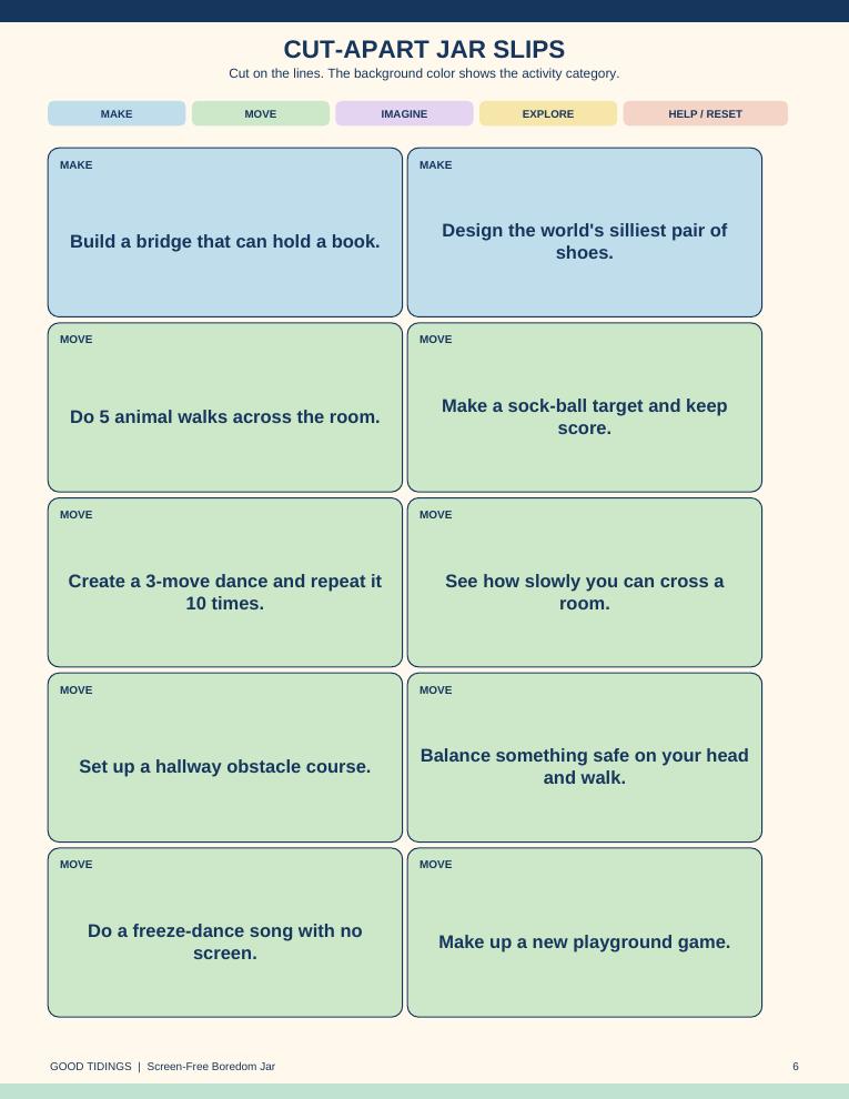 Screen-Free Boredom Jar Packet — page 6 of 13