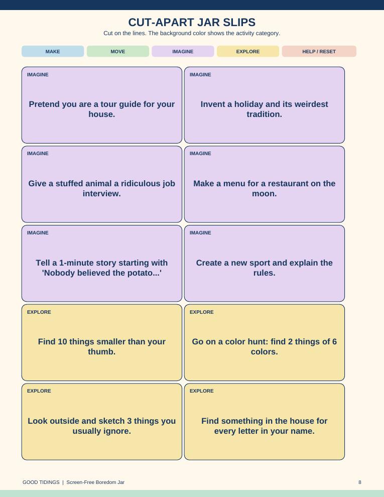 Screen-Free Boredom Jar Packet — page 8 of 13