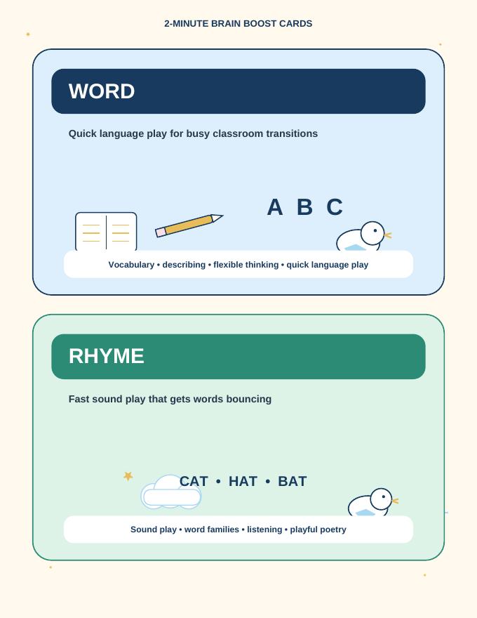 2-Minute Brain Boost Cards Packet — page 3 of 10
