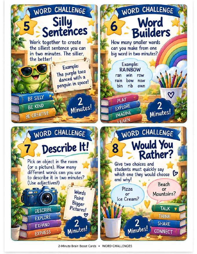 2-Minute Brain Boost Cards Packet — page 6 of 10