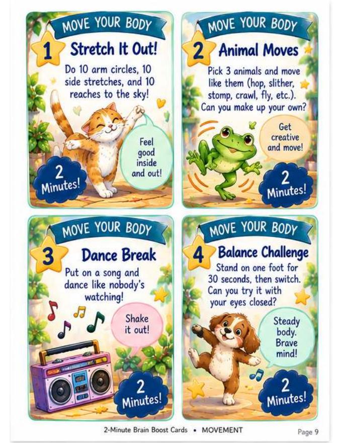 2-Minute Brain Boost Cards Packet — page 7 of 10