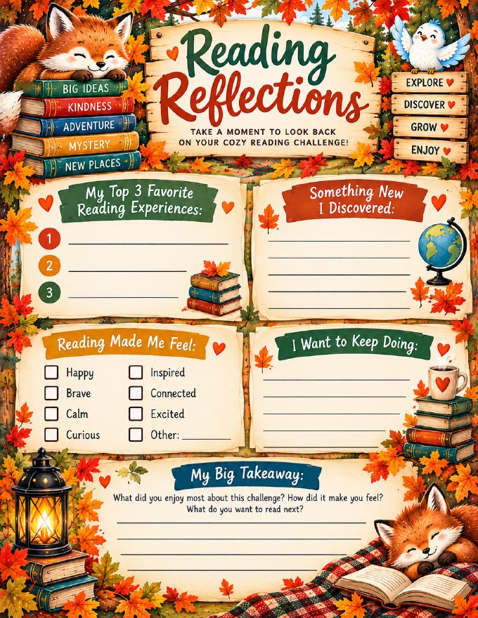 The Cozy Reading Challenge Packet — page 5 of 6