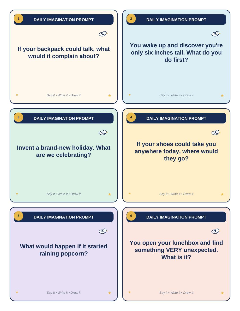 Good Morning, Imagination! Teacher Packet — page 3 of 20