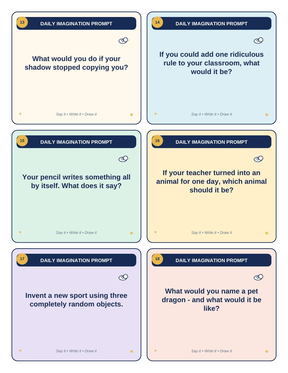 Good Morning, Imagination! Teacher Packet — page 5 of 20