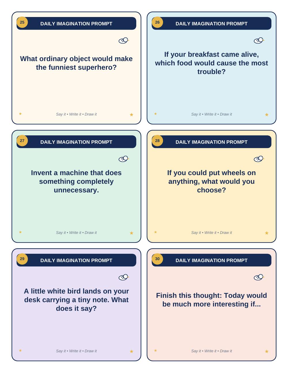 Good Morning, Imagination! Teacher Packet — page 7 of 20