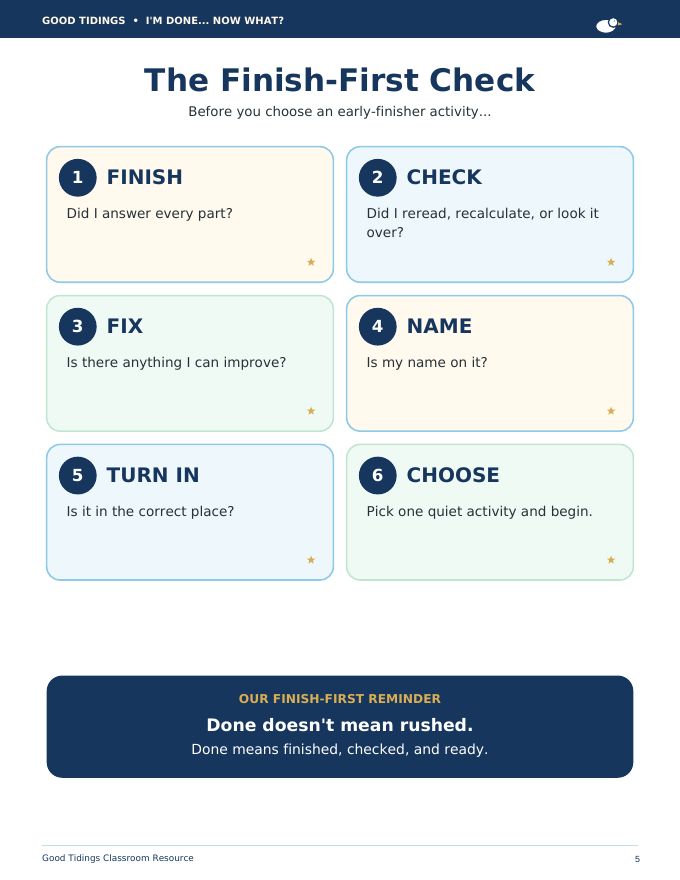 I'm Done... Now What? Early Finisher Packet — page 5 of 38