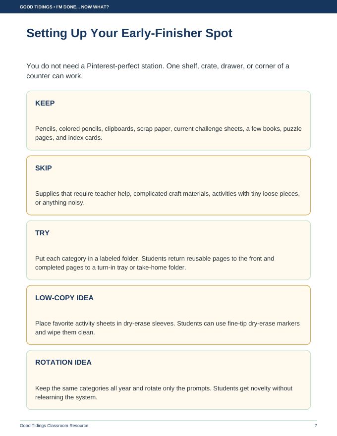I'm Done... Now What? Early Finisher Packet — page 7 of 38