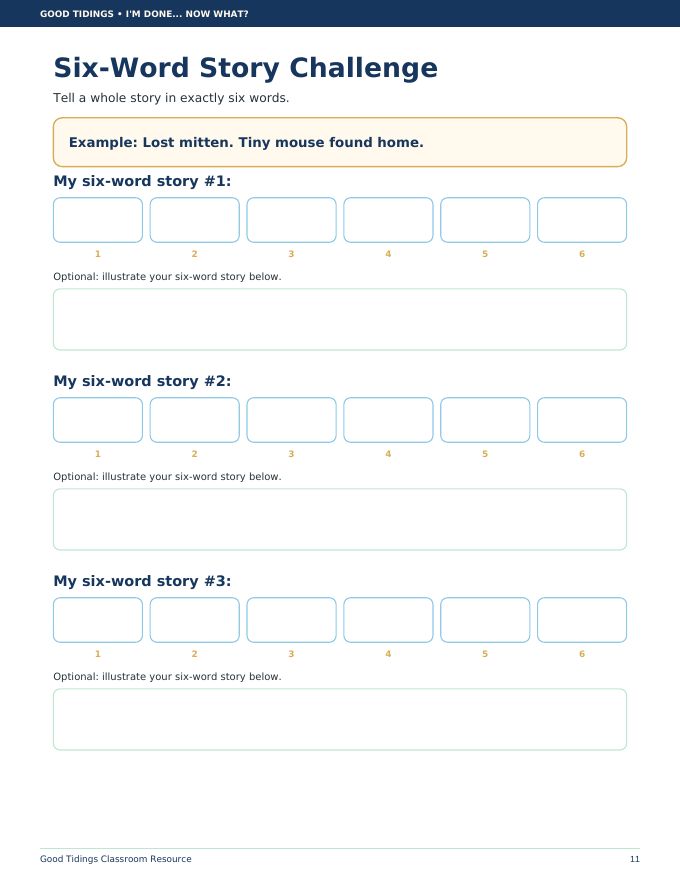 I'm Done... Now What? Early Finisher Packet — page 11 of 38