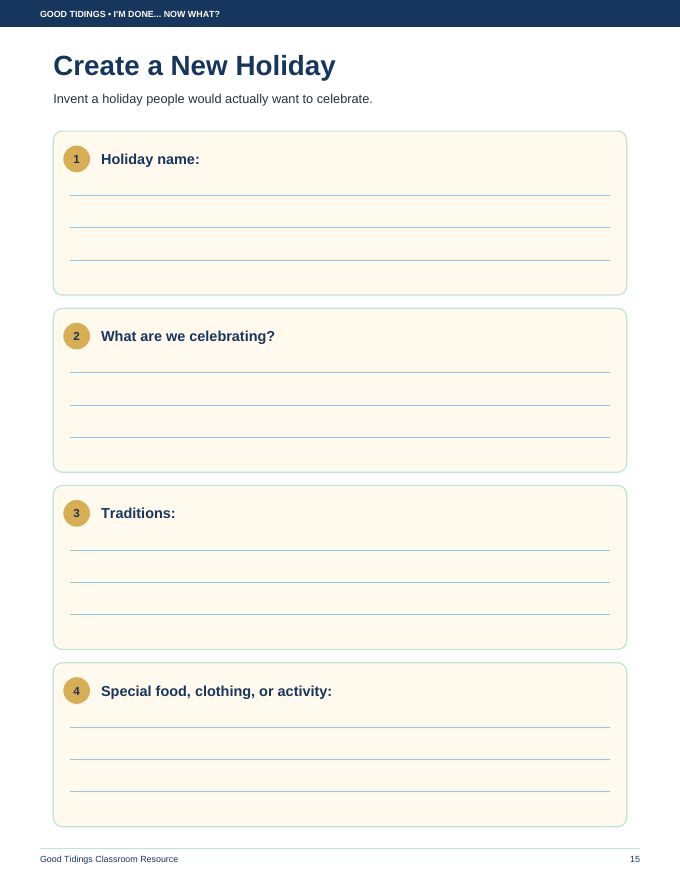 I'm Done... Now What? Early Finisher Packet — page 15 of 38