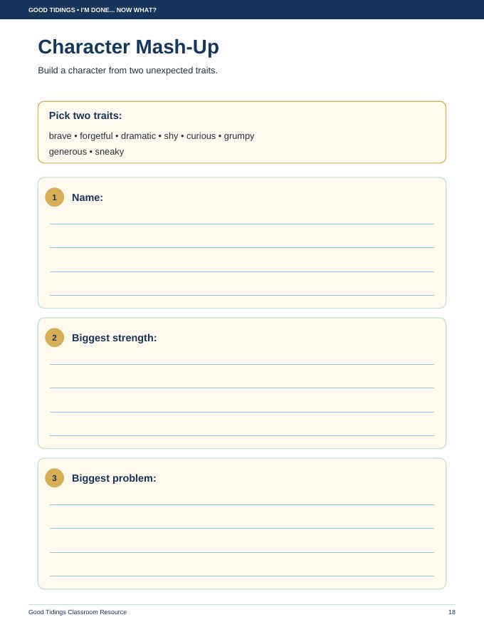 I'm Done... Now What? Early Finisher Packet — page 18 of 38