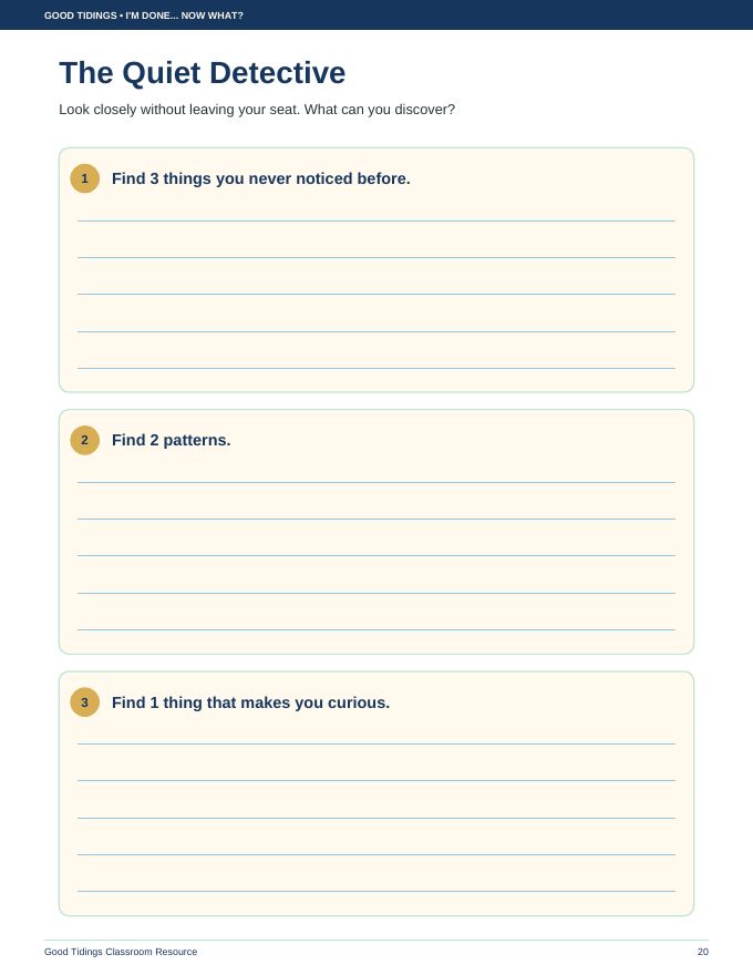 I'm Done... Now What? Early Finisher Packet — page 20 of 38
