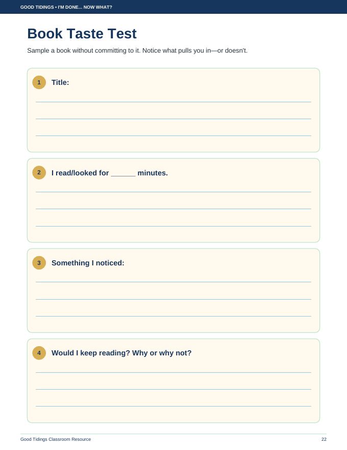 I'm Done... Now What? Early Finisher Packet — page 22 of 38