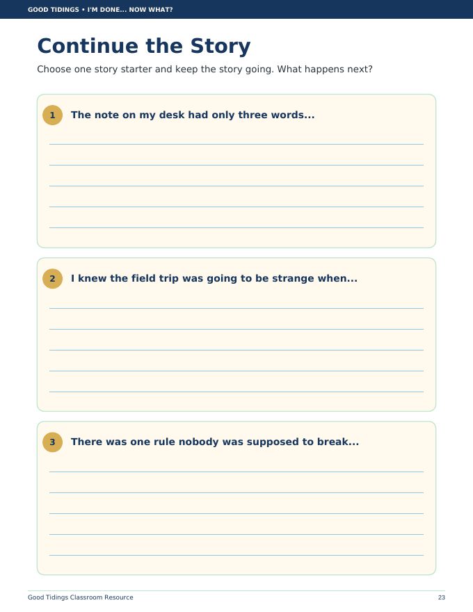 I'm Done... Now What? Early Finisher Packet — page 23 of 38