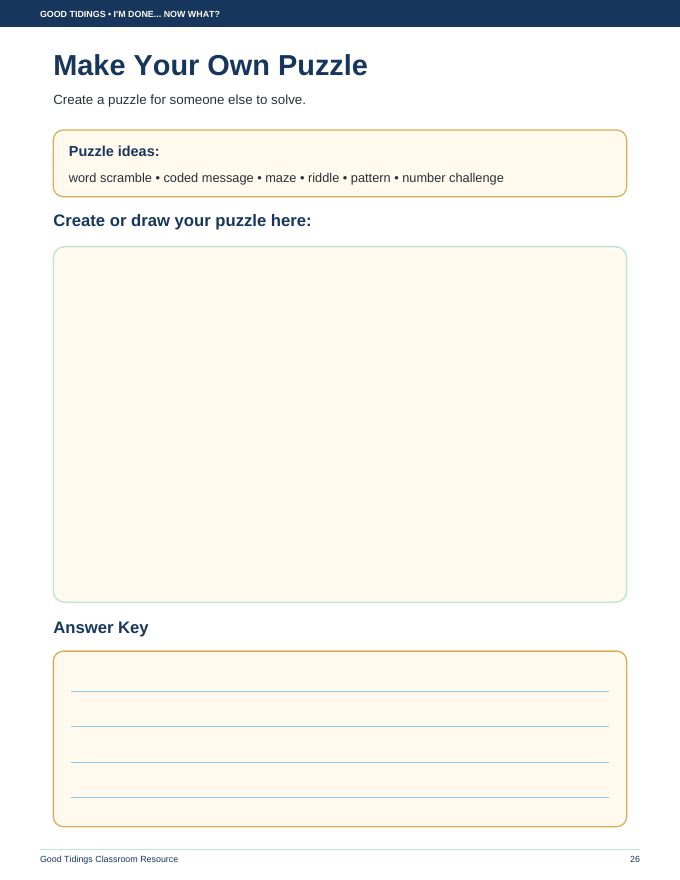 I'm Done... Now What? Early Finisher Packet — page 26 of 38