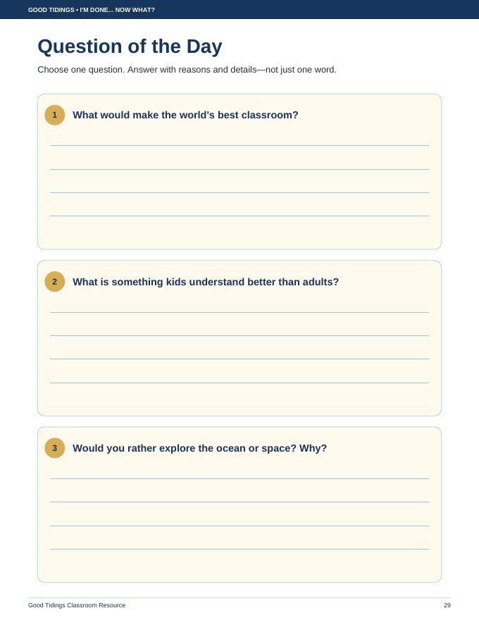 I'm Done... Now What? Early Finisher Packet — page 29 of 38