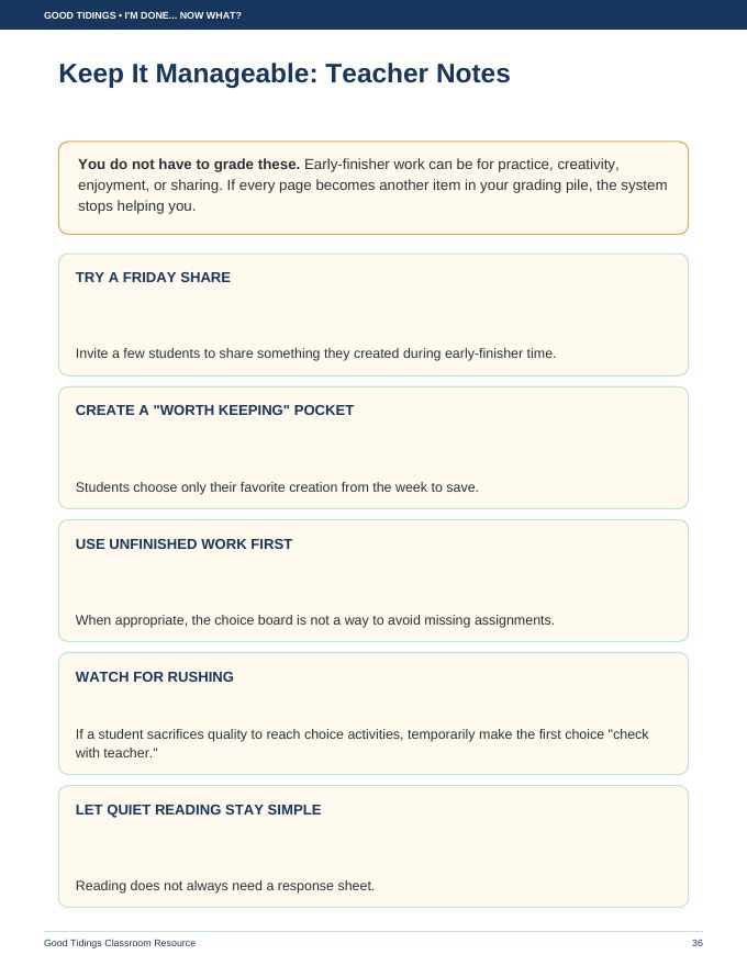 I'm Done... Now What? Early Finisher Packet — page 36 of 38