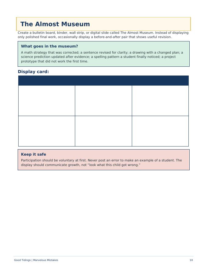 Marvelous Mistakes Classroom Packet — page 14 of 29