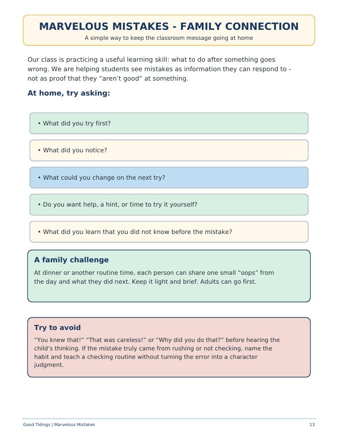 Marvelous Mistakes Classroom Packet — page 22 of 29