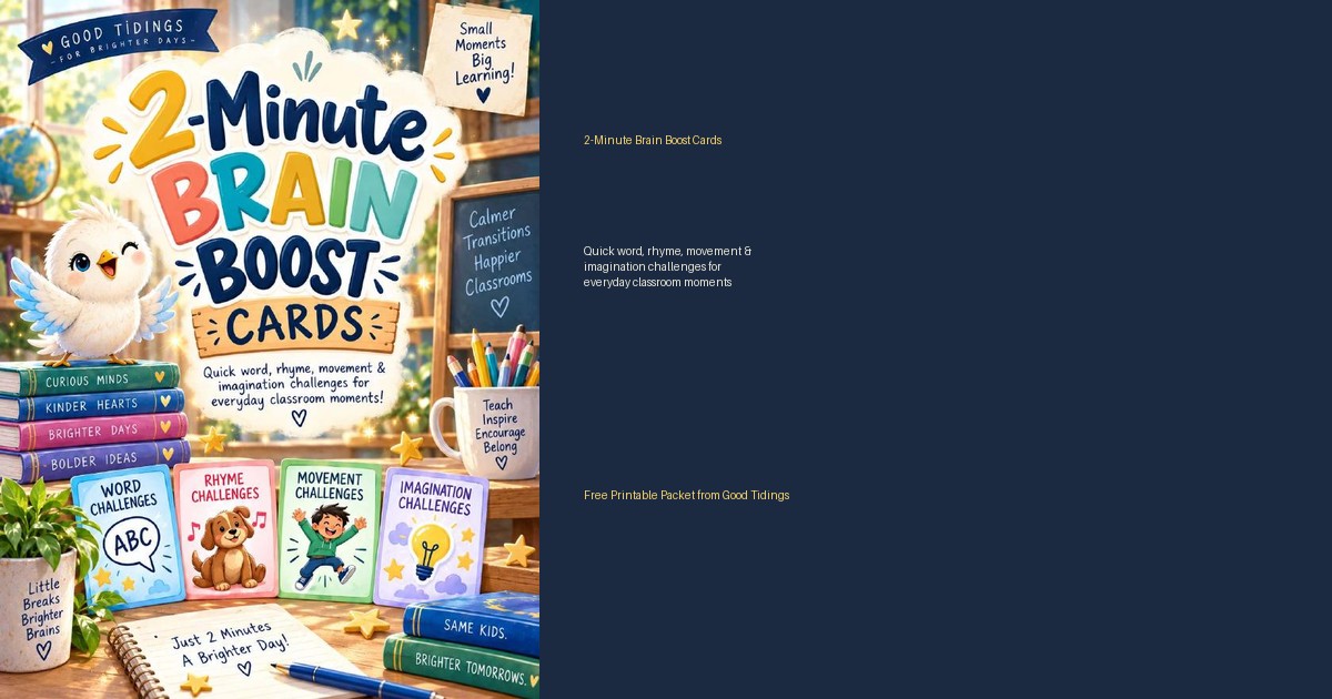 2-Minute Brain Boost Cards Packet preview