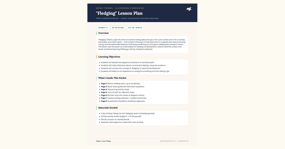 Fledging Lesson Plan preview
