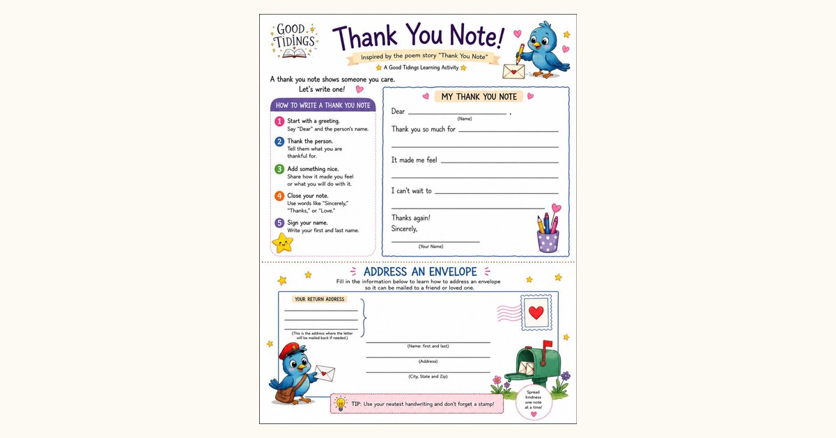 Thank You Note preview