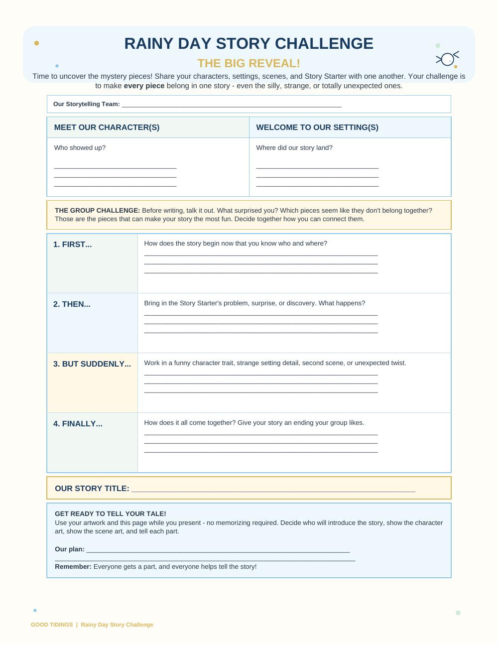 Rainy Day Story Challenge Packet — page 12 of 12