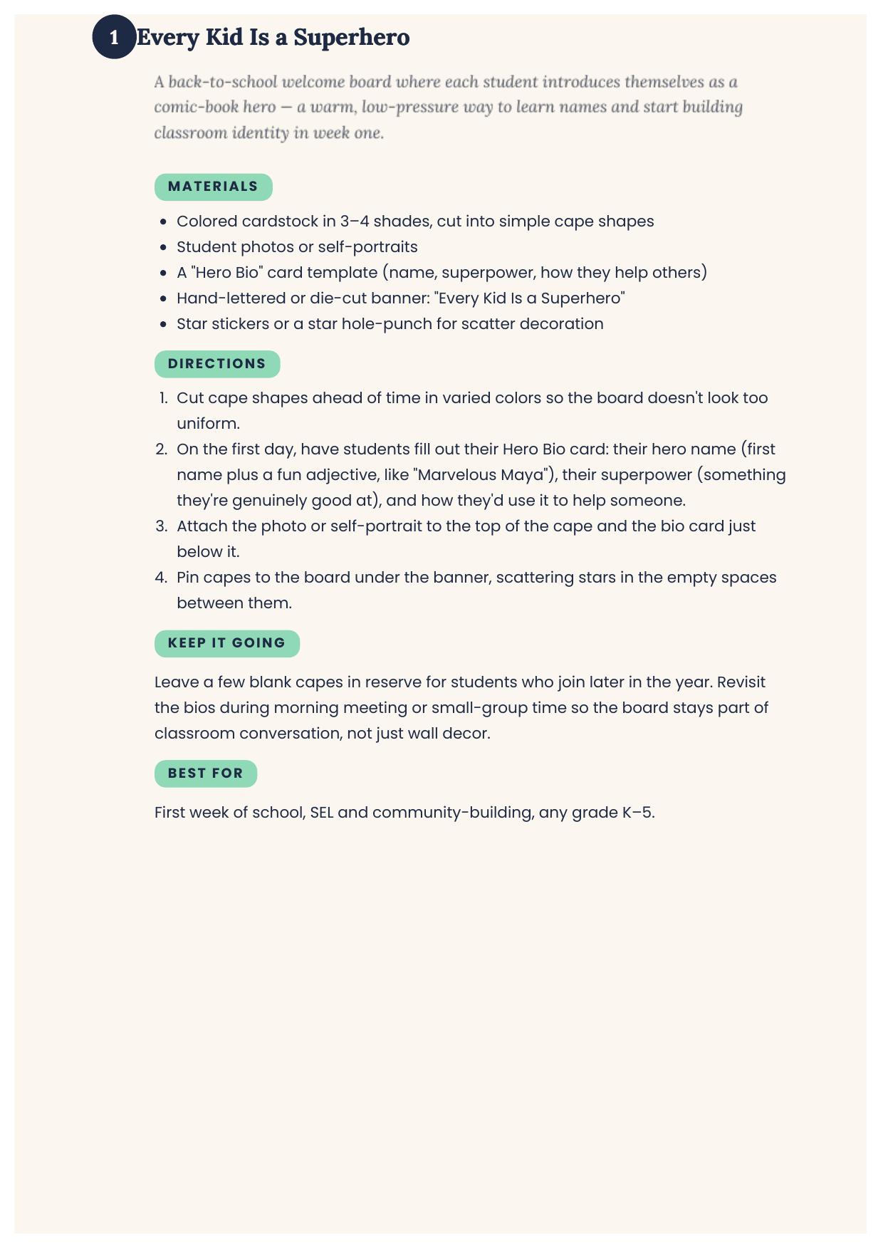 Superhero Bulletin Board Ideas — page 3 of 11