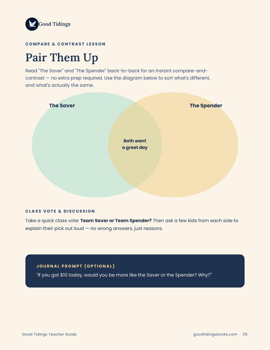 Good Tidings Teacher's Guide — page 5 of 6