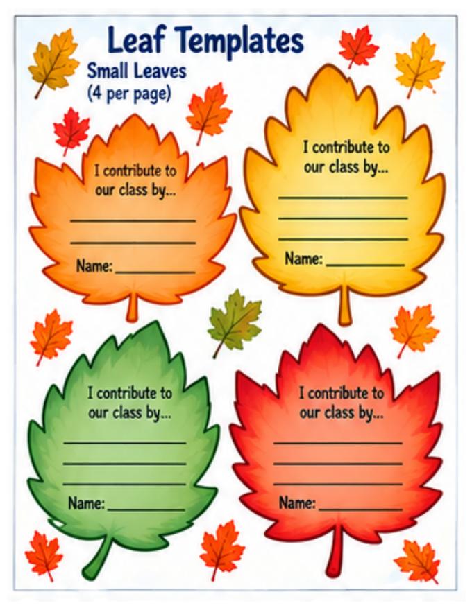 Our Class Is Unbe-Leaf-able! Bulletin Board Packet — page 6 of 9